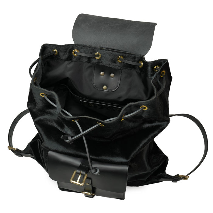 Blaze Felisi zaino in pelle di vitello cavallino nero 25/42