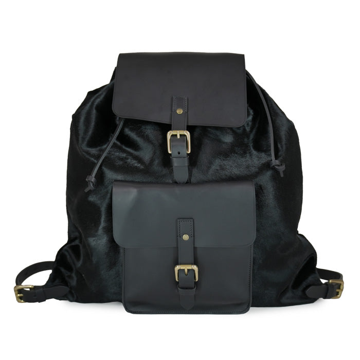 Blaze Felisi zaino in pelle di vitello cavallino nero 25/42