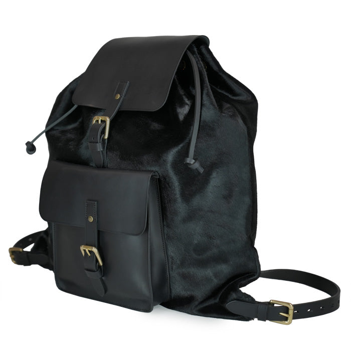 Blaze Felisi zaino in pelle di vitello cavallino nero 25/42