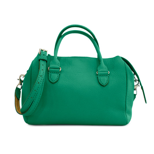 Amy-di-Felisi-borsa-donna-a-mano-e-tracolla-realizzata-in-morbida-pelle-di-vitello-colore-verde-brillante