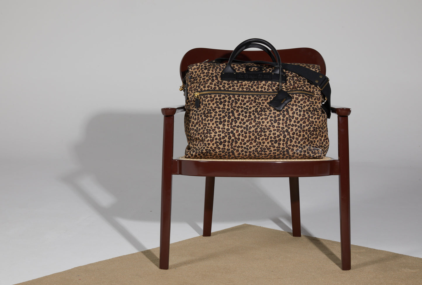 P3/6 di Felisi borsa da viaggio in nylon leopard