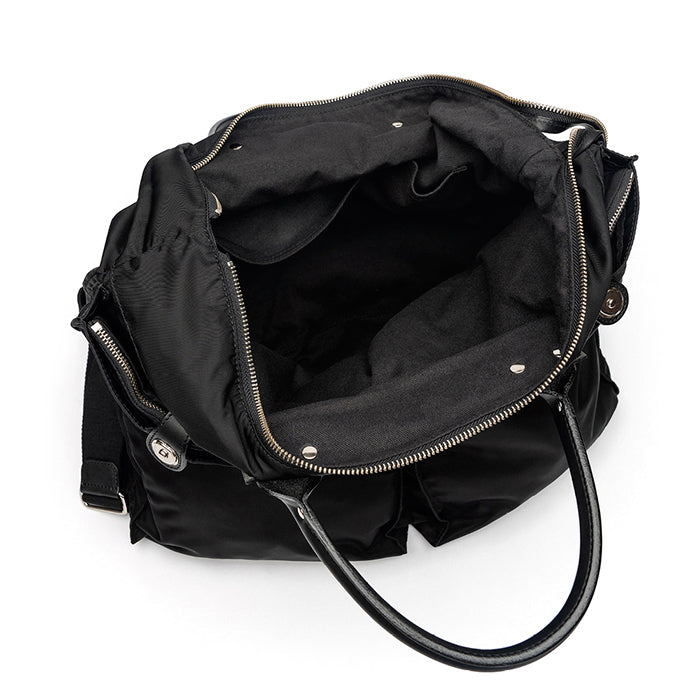 Helmet-Felisi-maxi-in-nylon-tecnico-e-finiture-in-pelle-di-vacchetta-nero-fodera-nera