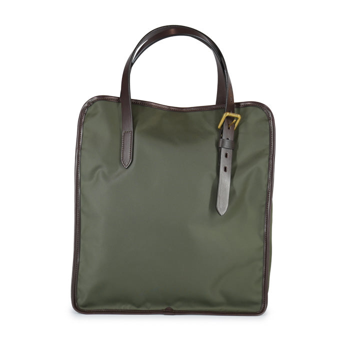 Kurt-Felisi-borsa-a-mano-e-a-spalla-uomo-realizzata-in-nylon-tecnico-colore-verde-oliva-e-finiture-in-pelle-di-spalla-di-toro-colore-marrone-scuro