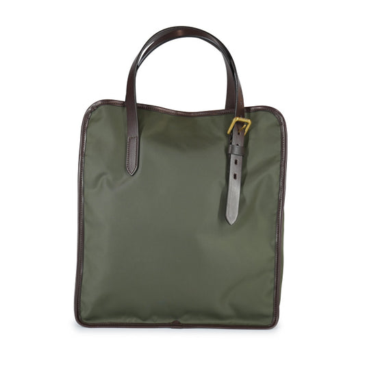 Kurt-Felisi-borsa-a-mano-e-a-spalla-uomo-realizzata-in-nylon-tecnico-colore-verde-oliva-e-finiture-in-pelle-di-spalla-di-toro-colore-marrone-scuro