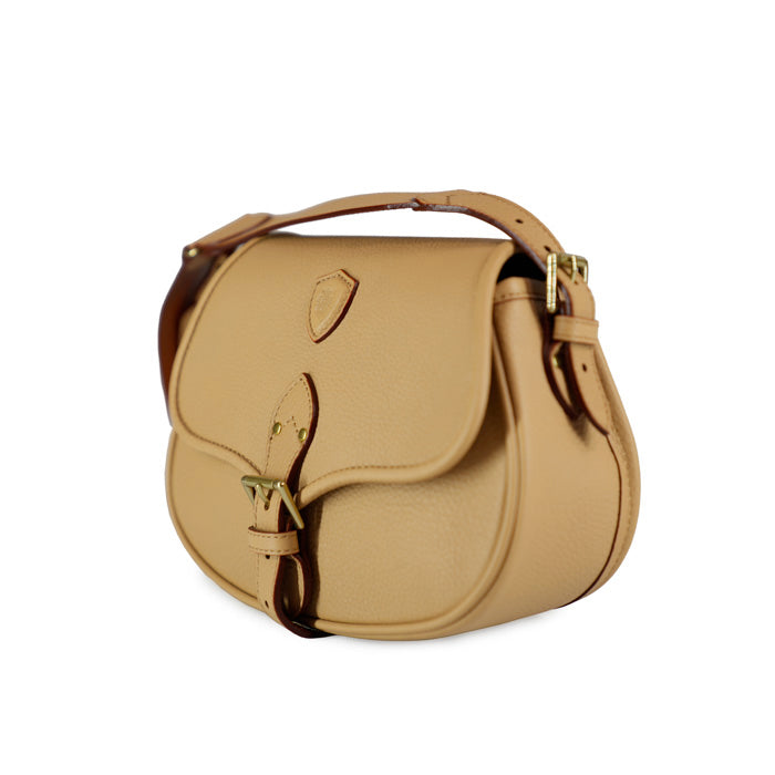 Lady-Marian-Felisi-borsa-donna-a-tracolla-regolabile-in-pelle-di-morbido-vitello-beige