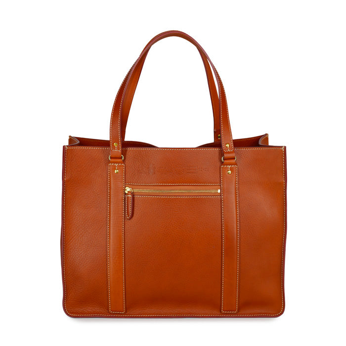 Leon-borsa-donna-di-Felisi-a-mano-e-spalla-realizzata-in-pelle-di-vacchetta-volanata-di-colore-chiaro