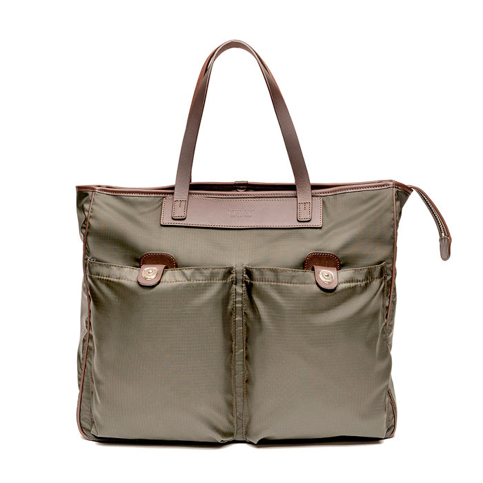 Kaa Felisi men's tote bag in dark green resistant ripstop