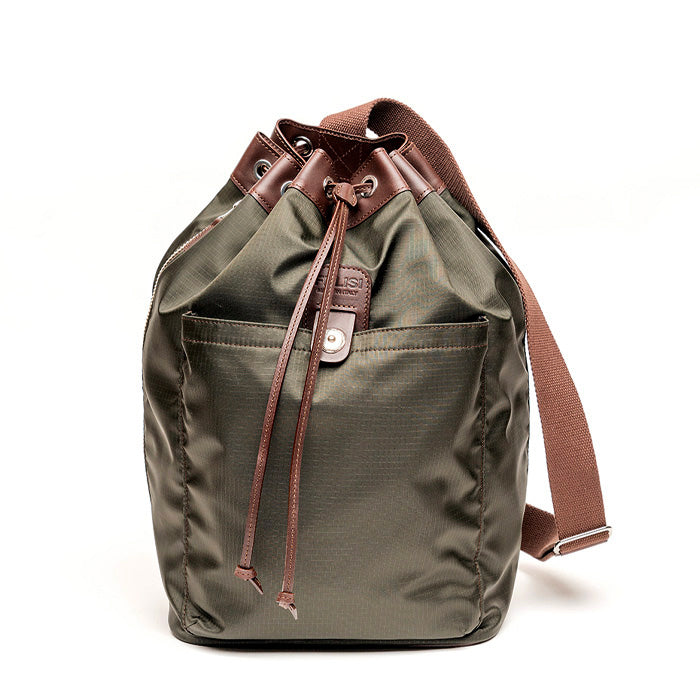 Mowgli-Felisi-borsa-monospalla-in-nylon-ripstop-resistente-verde-scuro