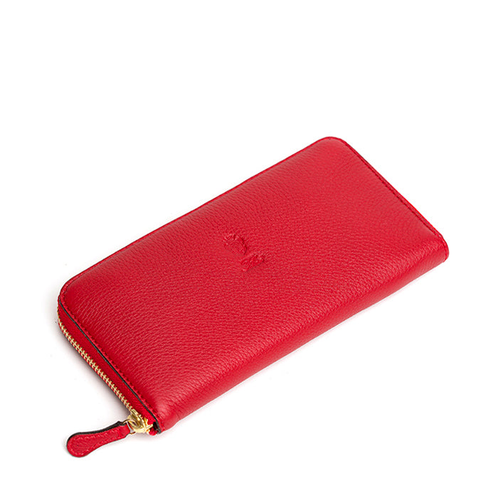 Sully Felisi portafoglio donna in pelle di vitello morbida rosso