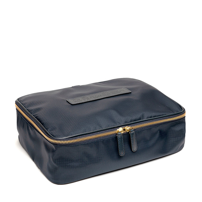 Tom-Felisi-porta-camicie-in-nylon-resistente-ripstop-blu-e-foderato-in-nylon-nero