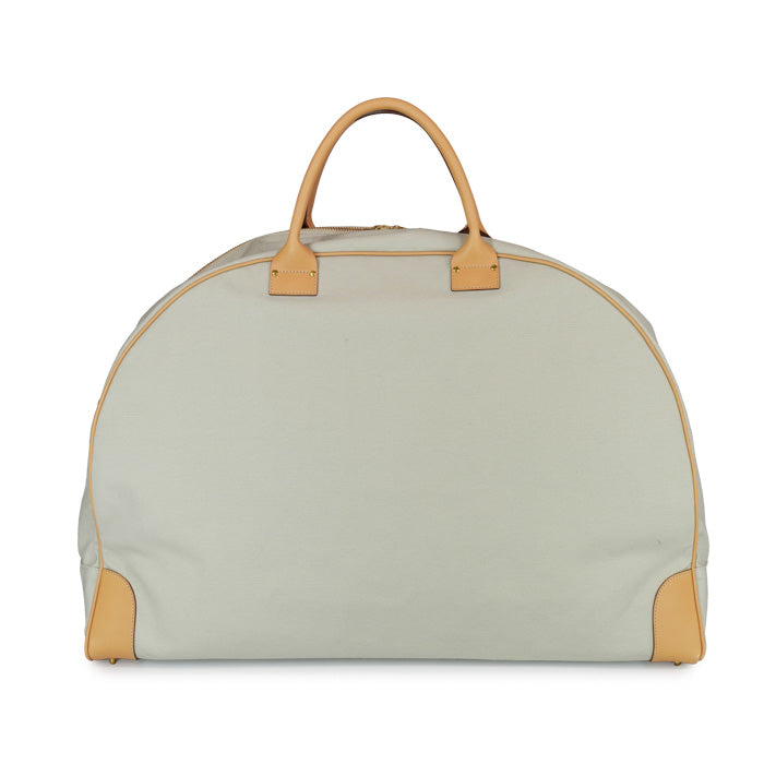 Austin di Felisi maxi bowling bag realizzata in canvas di cotone corda e finiture in cuoio naturale