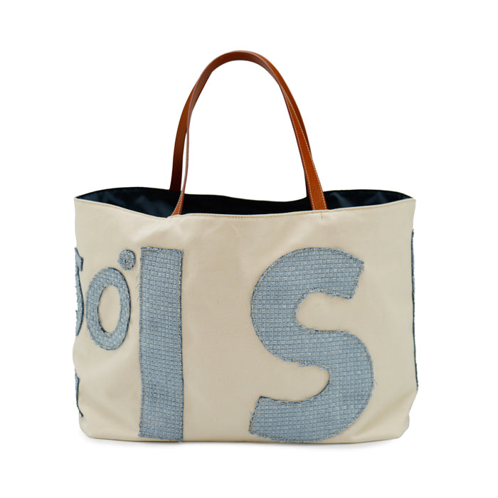 Anniversario-maxi-toto-bag-Felisi-in-canvas-di-cotone-colore-greggio-con-applicazioni-in-rafia-azzurro-e-pelle-di-vacchetta-interno-nylon-azzurro