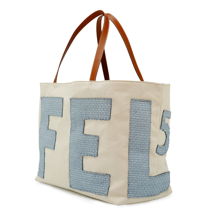 Anniversario-maxi-toto-bag-Felisi-in-canvas-di-cotone-colore-greggio-con-applicazioni-in-rafia-azzurro-e-pelle-di-vacchetta