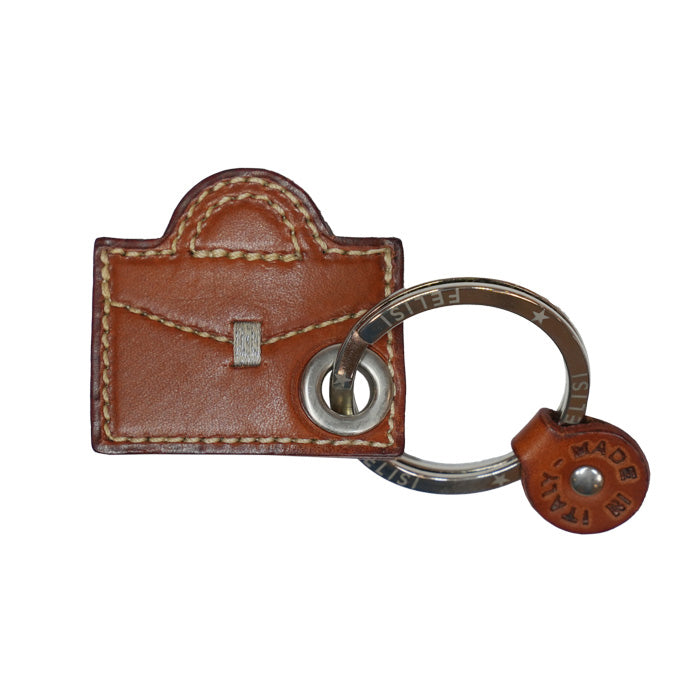 Charm-borsa-da-lavoro-portachiavi-Felisi-in-pelle-di-vacchetta-colore-chiaro
