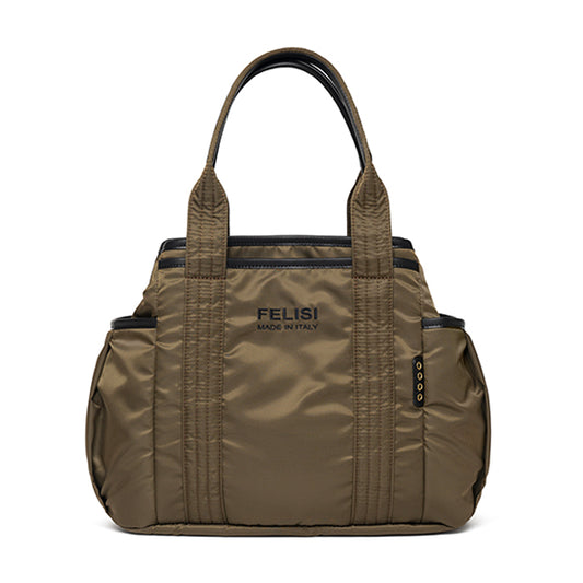 Kaya di Felisi beauty in nylon tecnico colore nero con finiture in