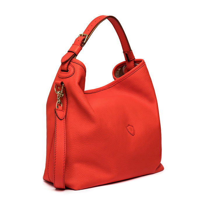 Mary Felisi women s shoulder and shoulder bag in red calfskin