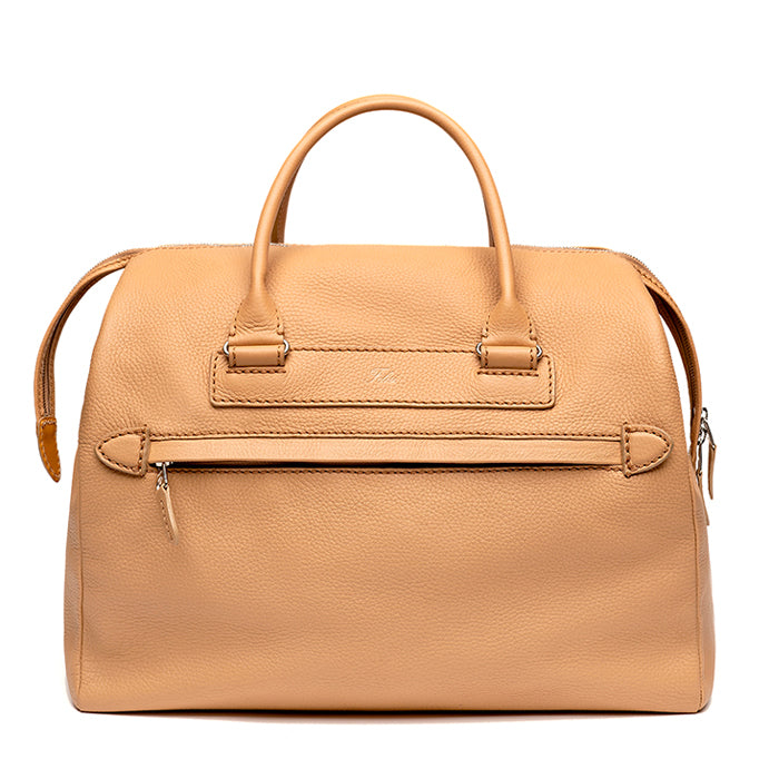 Ariel-Felisi-boston-bag-in-pelle-di-vitello-beige-e-dettaglio-cuciture