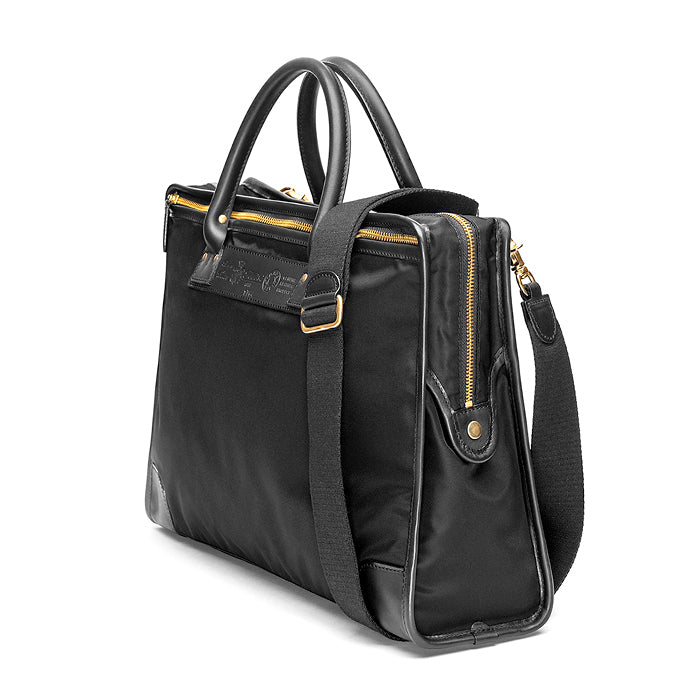 Clark men's handbag and shoulder strap in black technical nylon – felisibagsandbelts